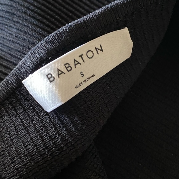 Aritzia Babaton Sculpt One Shoulder Black Dress - Picture 3 of 4